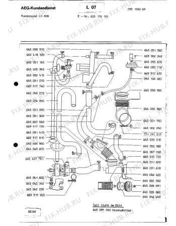 Взрыв-схема посудомоечной машины Rondo (N Rn) RONDOROYAL LV 808 - Схема узла Section9